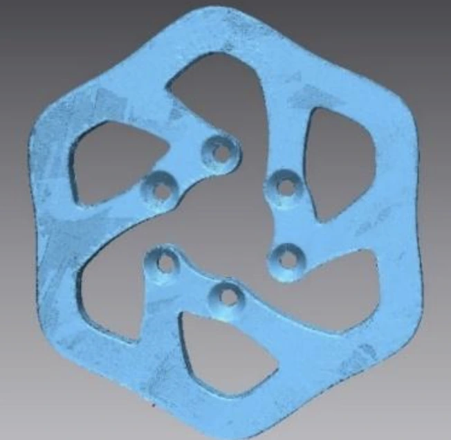 point cloud scan of part